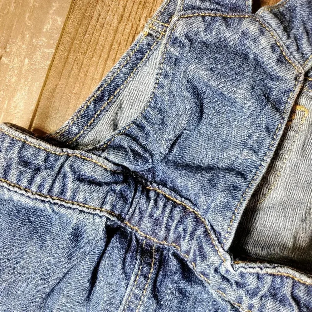 Old Navy Baby Girl Size 3-6M Denim Overall Jumper Dress NWOT